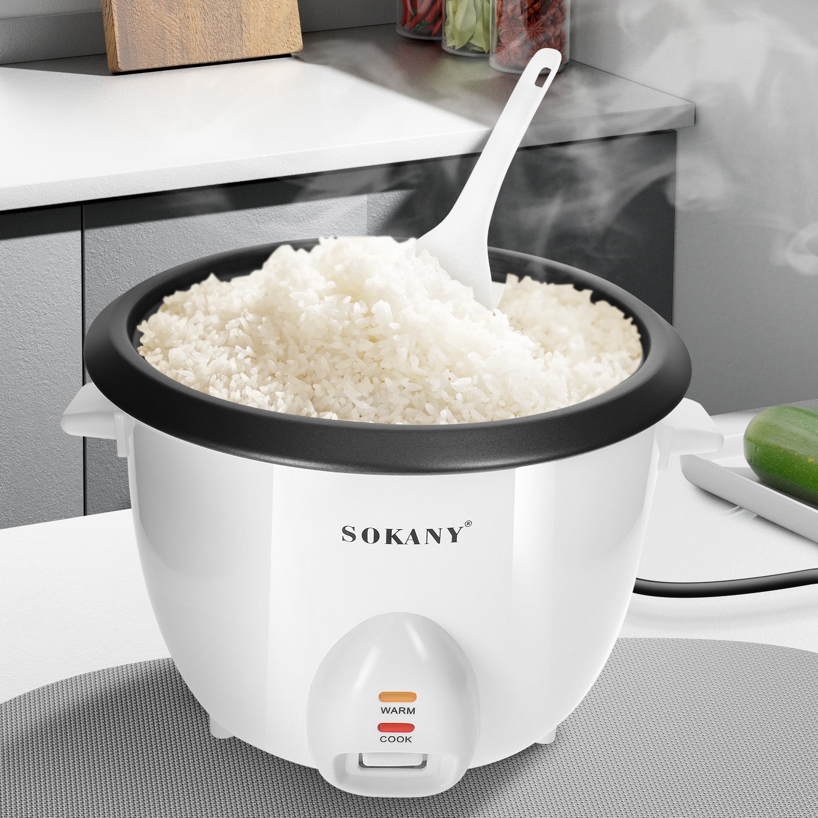 Cuiseur à Riz 1.8L avec Vapeur Sokany - Mathon - 2