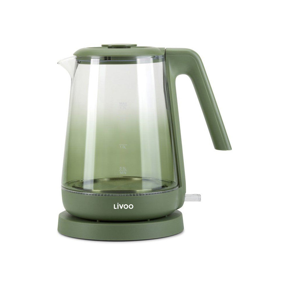 Bouilloire - Livoo - Dod216v - 2200 W - 1,7 L - Verre / Vert Livoo - Mathon - 1