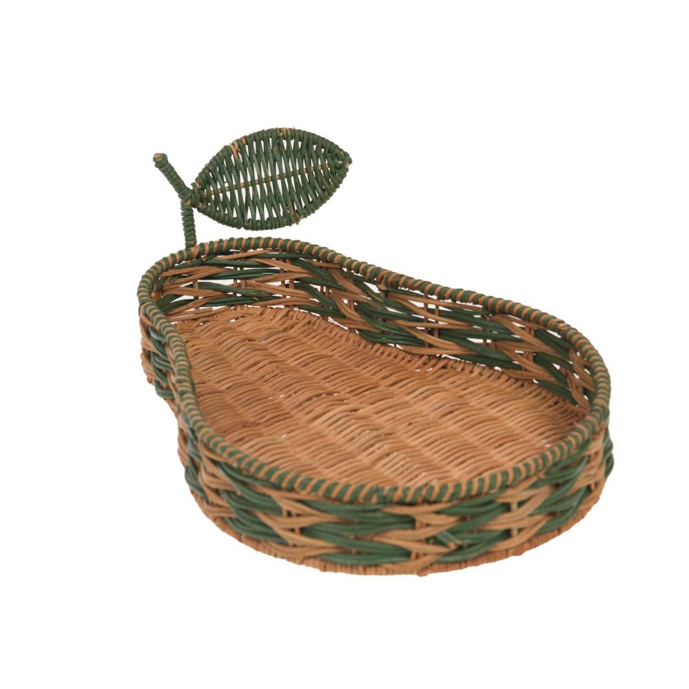 Plateau rotin poire Amadeus - Mathon - 1
