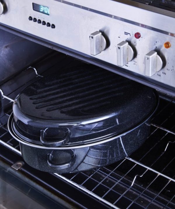 Cocotte roaster 38 cm acier émaillé Baumalu - Mathon - 4