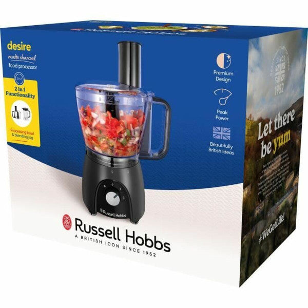 Robot Culinaire Russell Hobbs Desire Matte Charcoal Noir 600 W Russell Hobbs - Mathon - 2