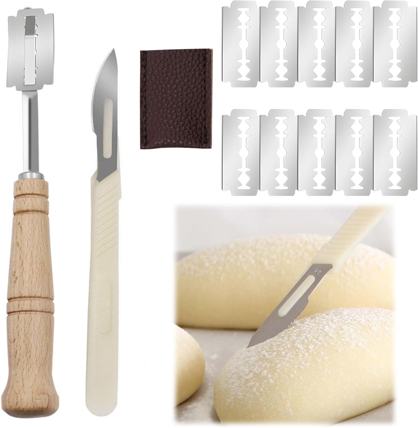 Couteau à Pain Long avec 20 Lames Interchangeables Vendos85 - Mathon