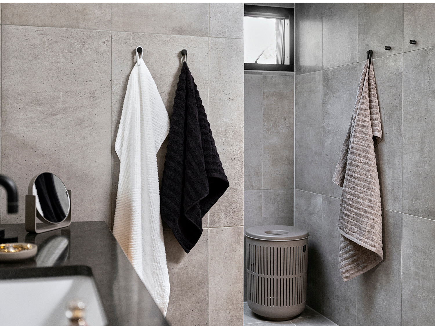 Set de 2 sangles magnétiques pour serviette LOOP MAGNET en silicone Blanc Zone Denmark - Mathon - 5