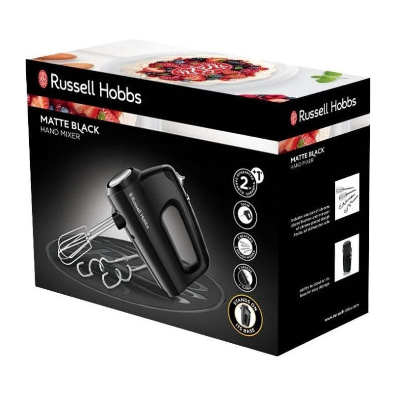 Batteur -   - Matte Black 24672-56 - 350 W - 5 Vitesses + Turbo - Noir Mat Russell Hobbs - Mathon - 2