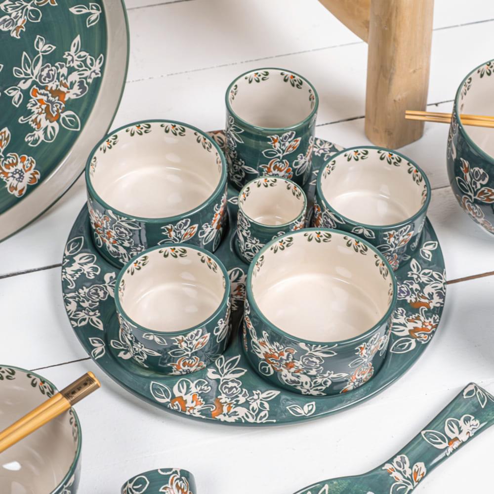 Service apéritif 6 pièces Faustine Table passion - Mathon - 2