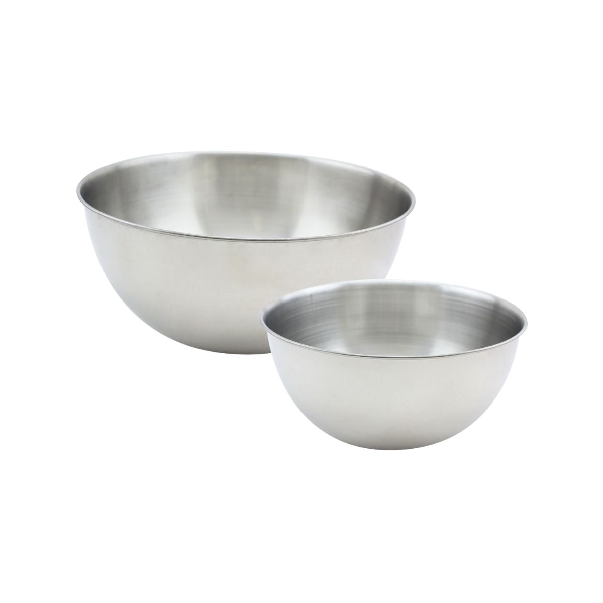 Set de 2 bols à mixer en inox 20,5 et 25 cm  Basic Fackelmann - Mathon - 1