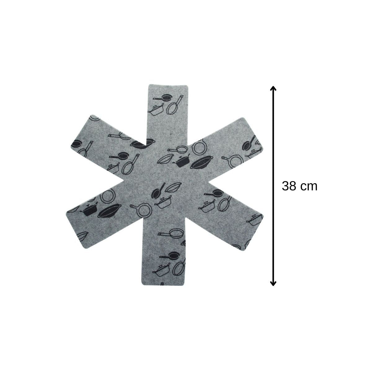 Lot de 2 protections de poêles en feutrine 38 cm Fackelmann - Mathon - 3