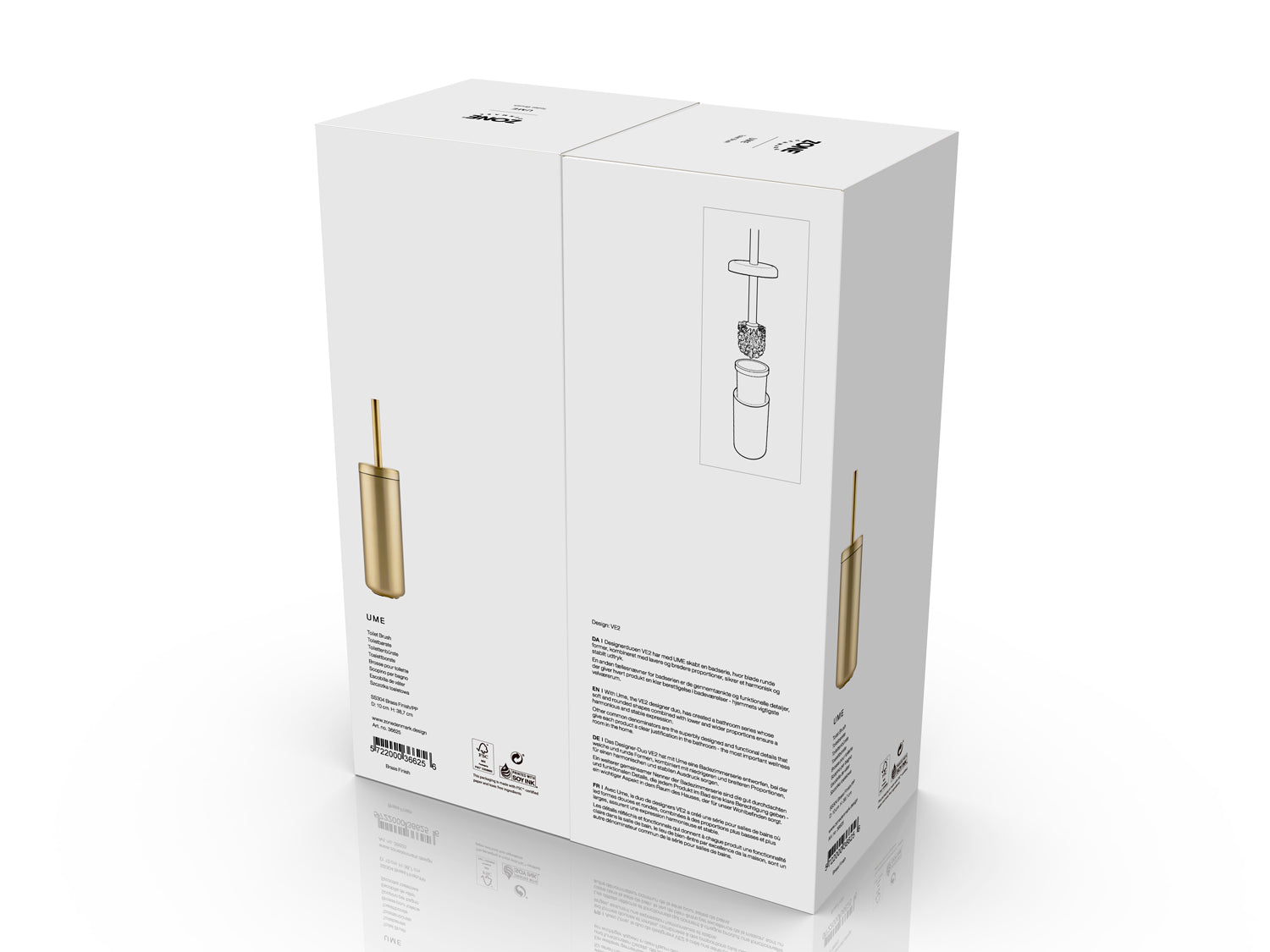 Brosse de toilette Ume en SS304 Laiton finish Laiton Zone Denmark - Mathon - 5