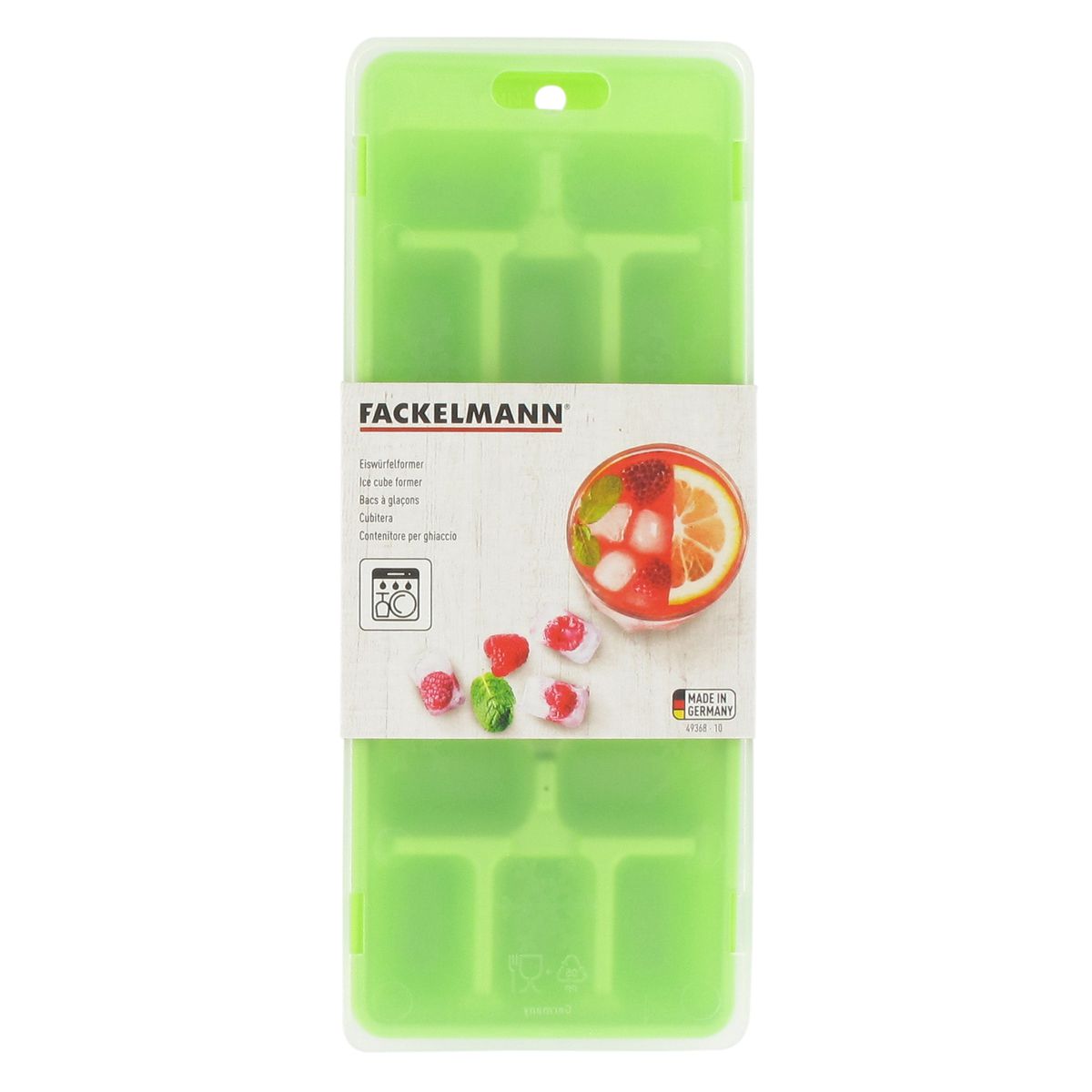 Lot de 3 bacs à glaçons coloré avec couvercle pour 15 glaçons  Bar Concept Fackelmann - Mathon - 4