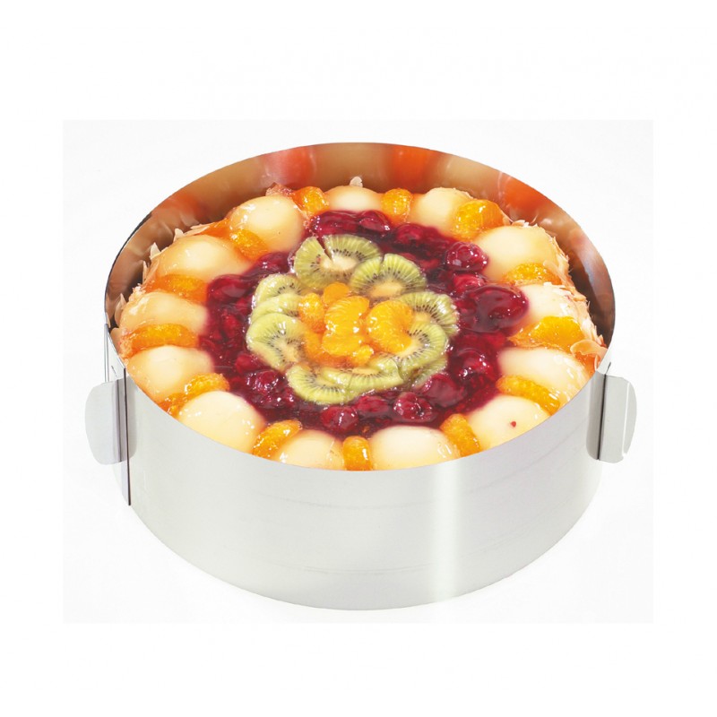 Cercle à gâteau - 10 cm avec poignées extensible Gefu - Mathon - 1