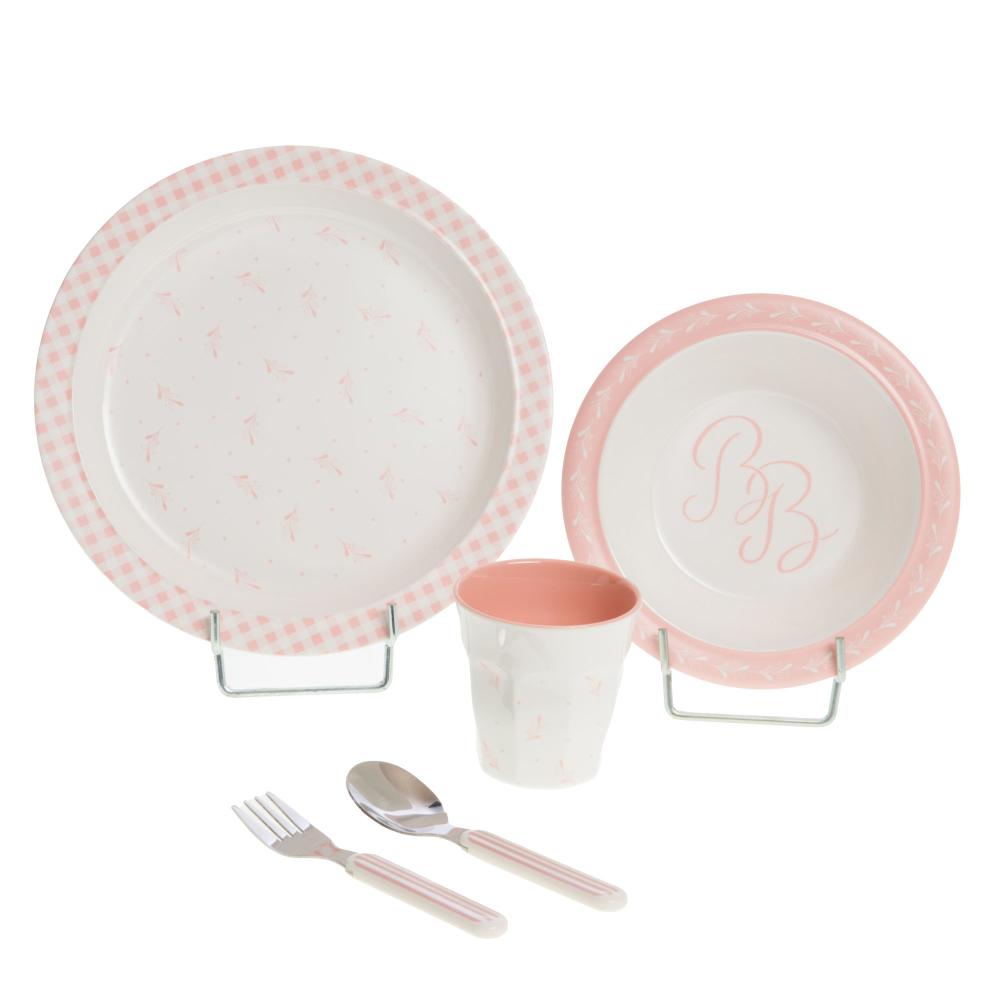 Coffret déjeuner 5 pièces Rose Amadeus - Mathon - 1