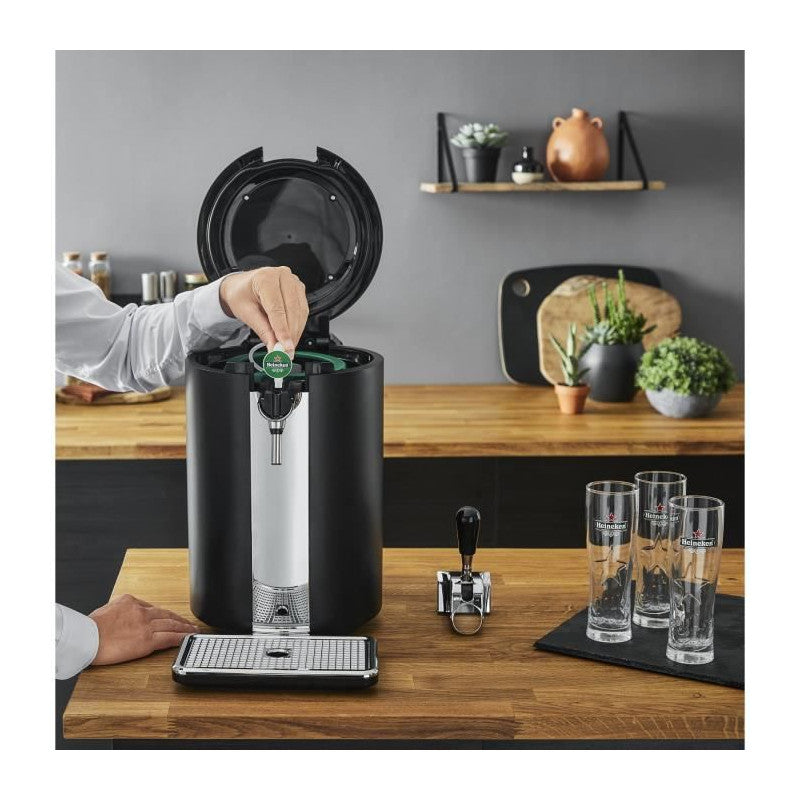 Beertender Vb450e10 Compact Machine Biere Pression, Compatible Fûts De 5 L, Température Parfaite, Biere Fraîche Et Mou Krups - Mathon - 2
