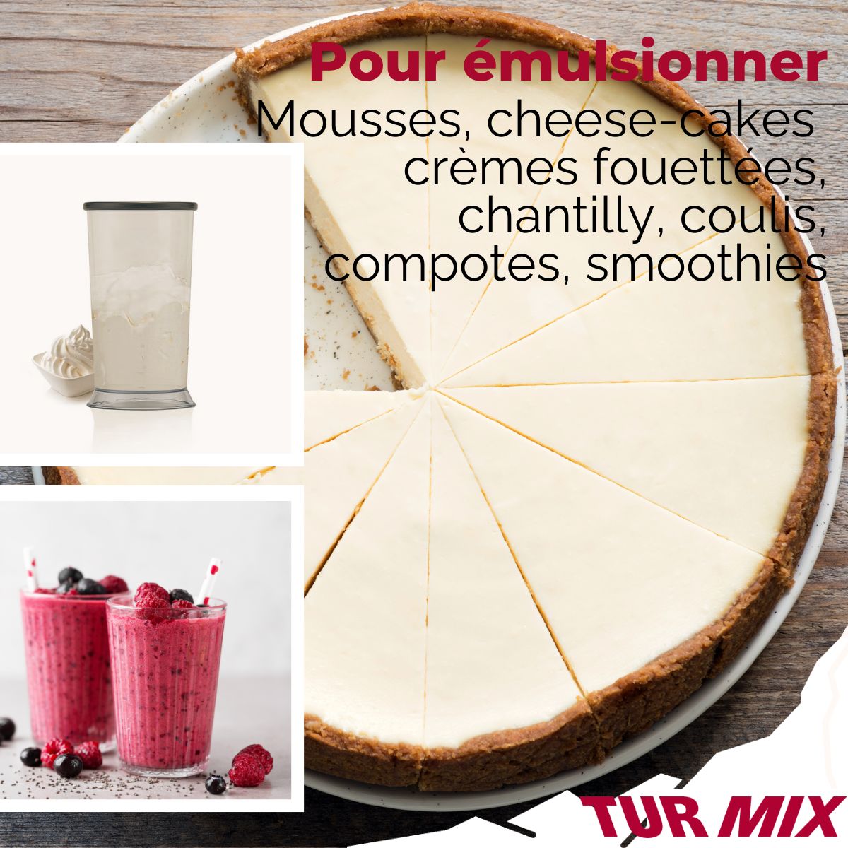 Ensemble mixeur plongeant sans fil Turmix Rotel - Mathon - 7