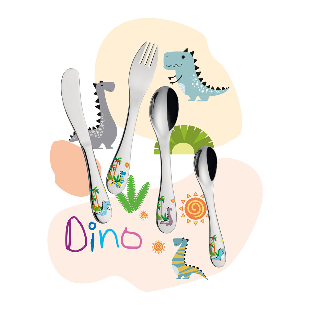 Couverts enfants Dino 4 pièces Cilio - Mathon - 1