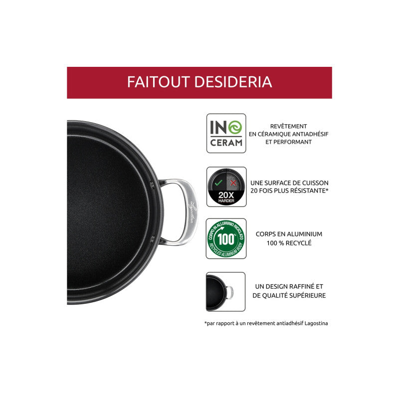 Faitout Désideria céramique 20 cm Lagostina - Mathon - 4