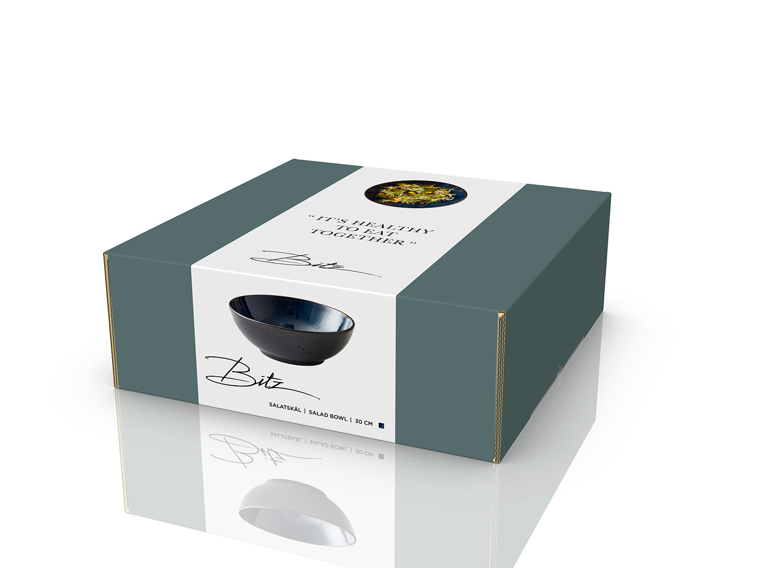 Saladier GASTRO en grès Noir/Bleu foncé Bitz - Mathon - 5