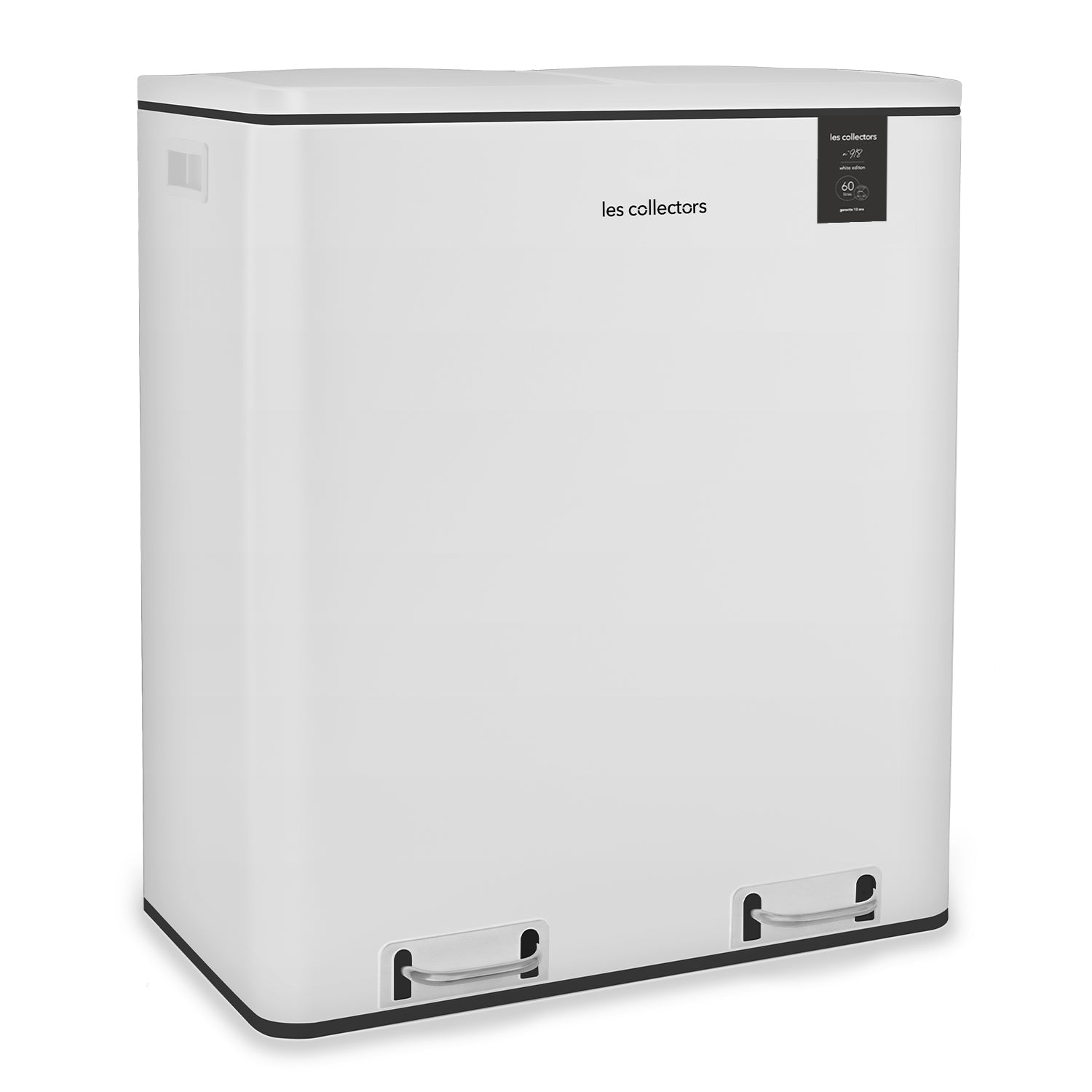 Poubelle de tri à pédale 2 x 30L, white edition - N°918 Les Collectors - Mathon - 2
