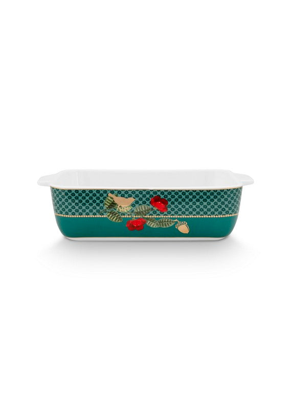 Plat de cuisson rectangulaire Winter Wonderland - Vert - 21x13,5x5,5c Pip Studio - Mathon - 2