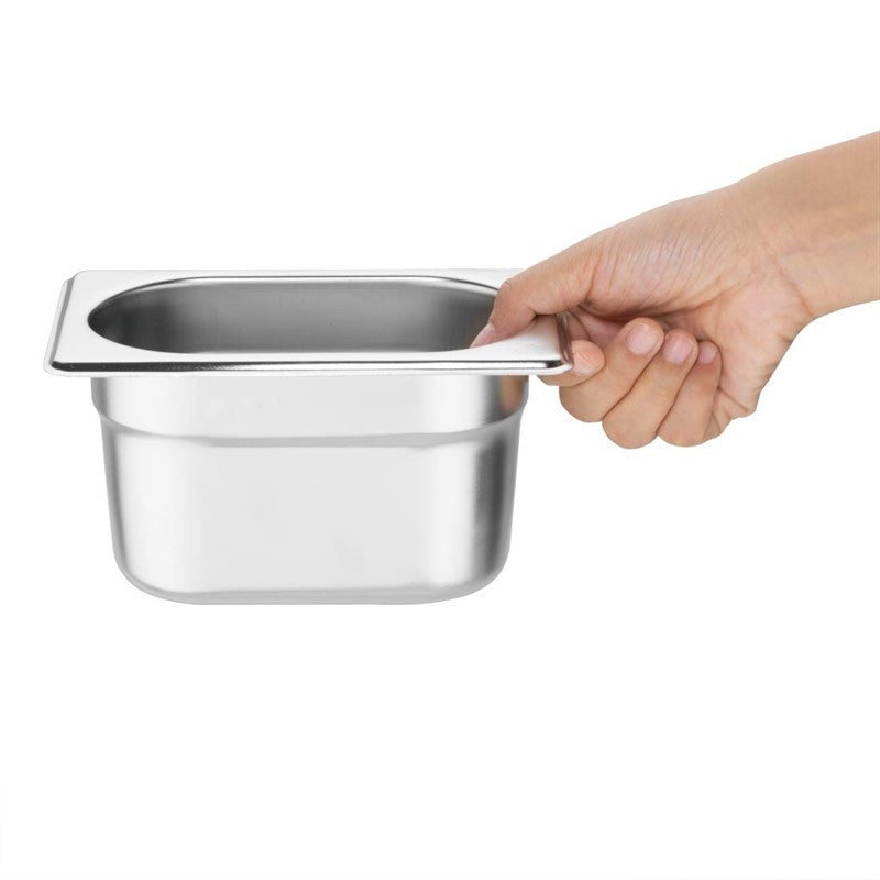 Bac Gastro GN 1/9 et Couvercle 100 ml - Lot de 6 - Vogue - Mathon - 2