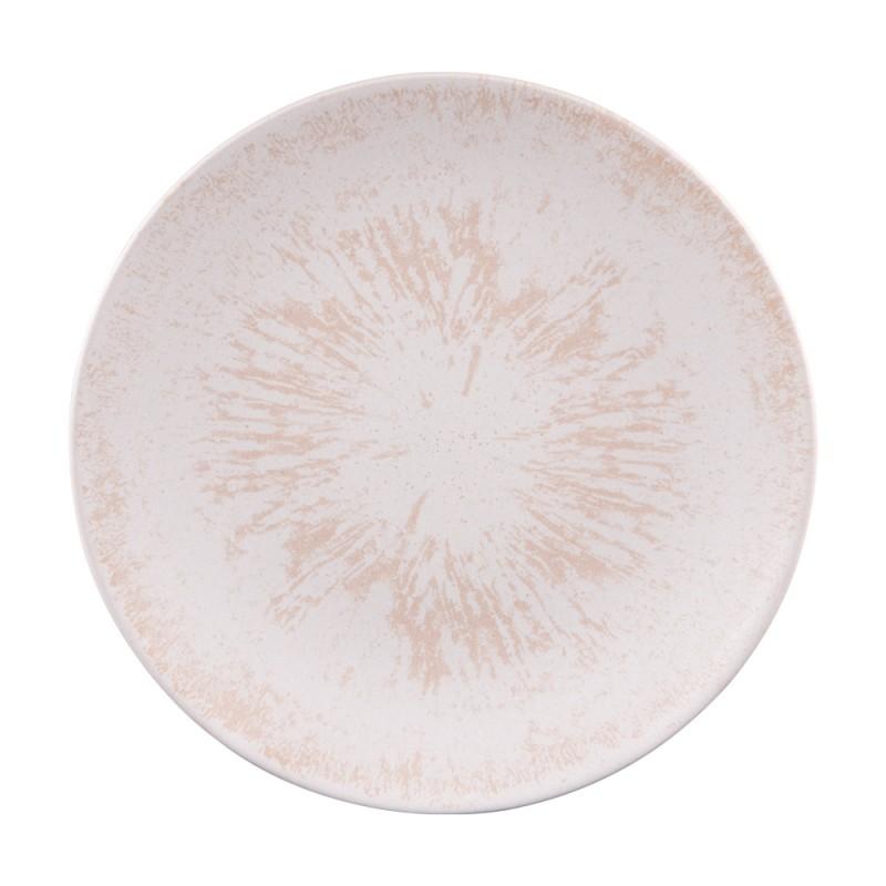Assiette plate Onyx 27 cm crème (lot de 6) Table passion - Mathon - 2
