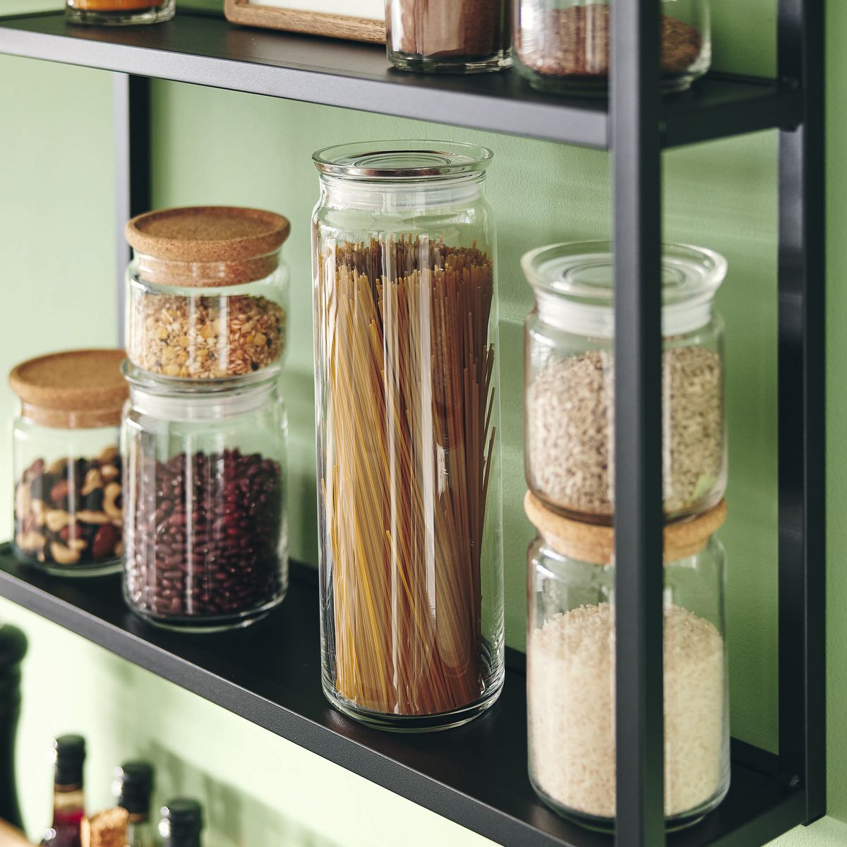 Pot à spaghetti 200cl avec bouchon en verre Pure Jar  - verre trempé extra résistant Luminarc - Mathon - 4