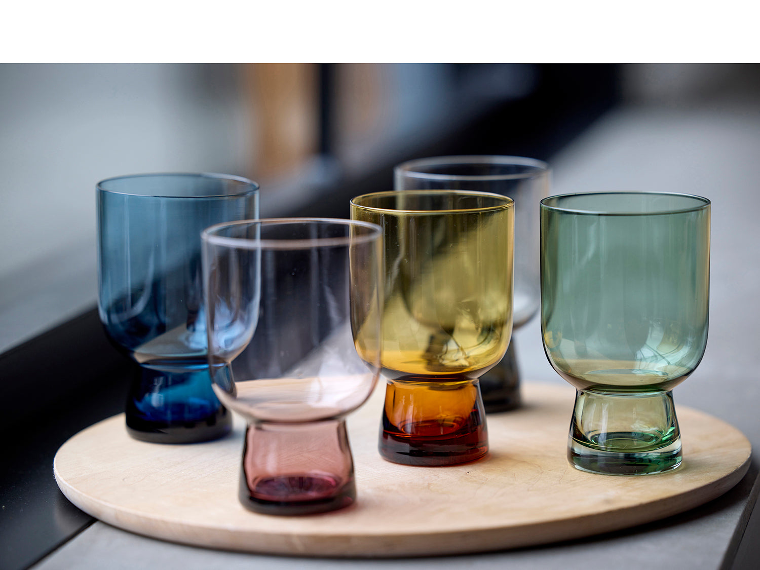 Set de 4 verres à eaux SORRENTO Bleu Lyngby Glas - Mathon - 10