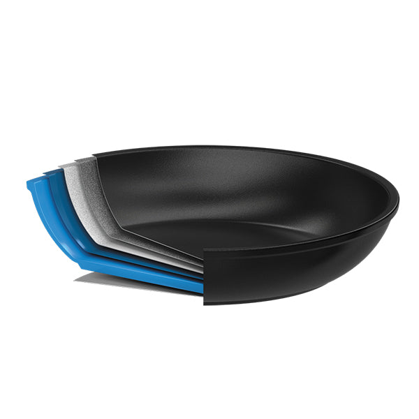 Lot de 3 poêles amovibles Cookway avec anse et poignée 20 24 28 cm Cristel - Mathon - 3