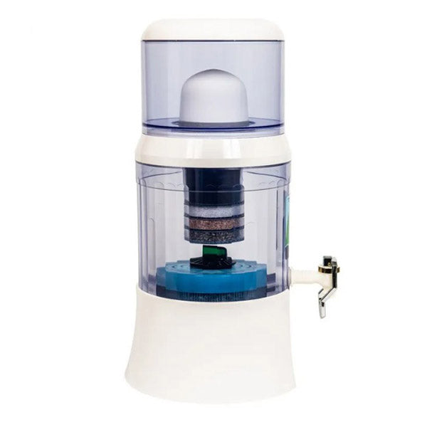 Fontaine à eau filtrante 7L blanche - Mathon - 1
