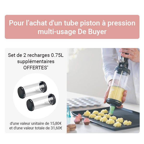 Tube piston à pression multi-usage De Buyer - Mathon - 2