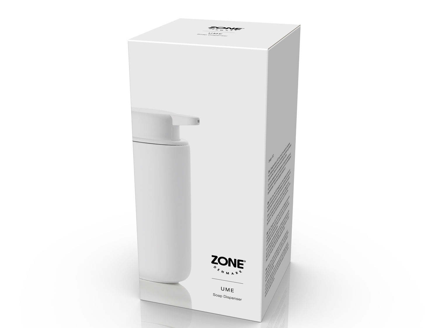 Distributeur de savon UME en grès et abs Blanc Zone Denmark - Mathon - 2