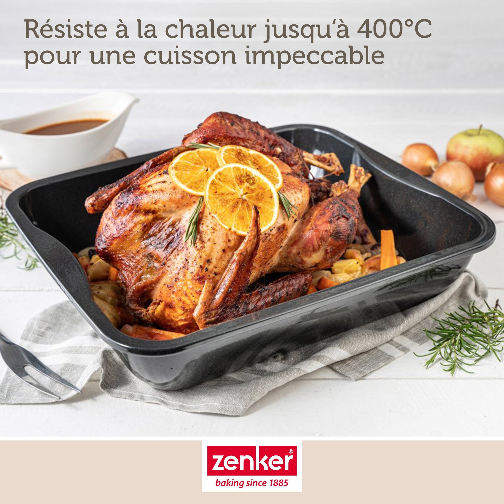 Lot de 2 plats à four rectangulaires 40 x 34 cm et 33 x 25 cm Zenker Special Cooking Zenker - Mathon - 6