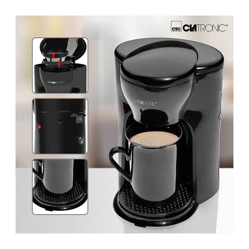 Cafetière 1 tasse Clatronic KA 3356 Noir Clatronic - Mathon - 3