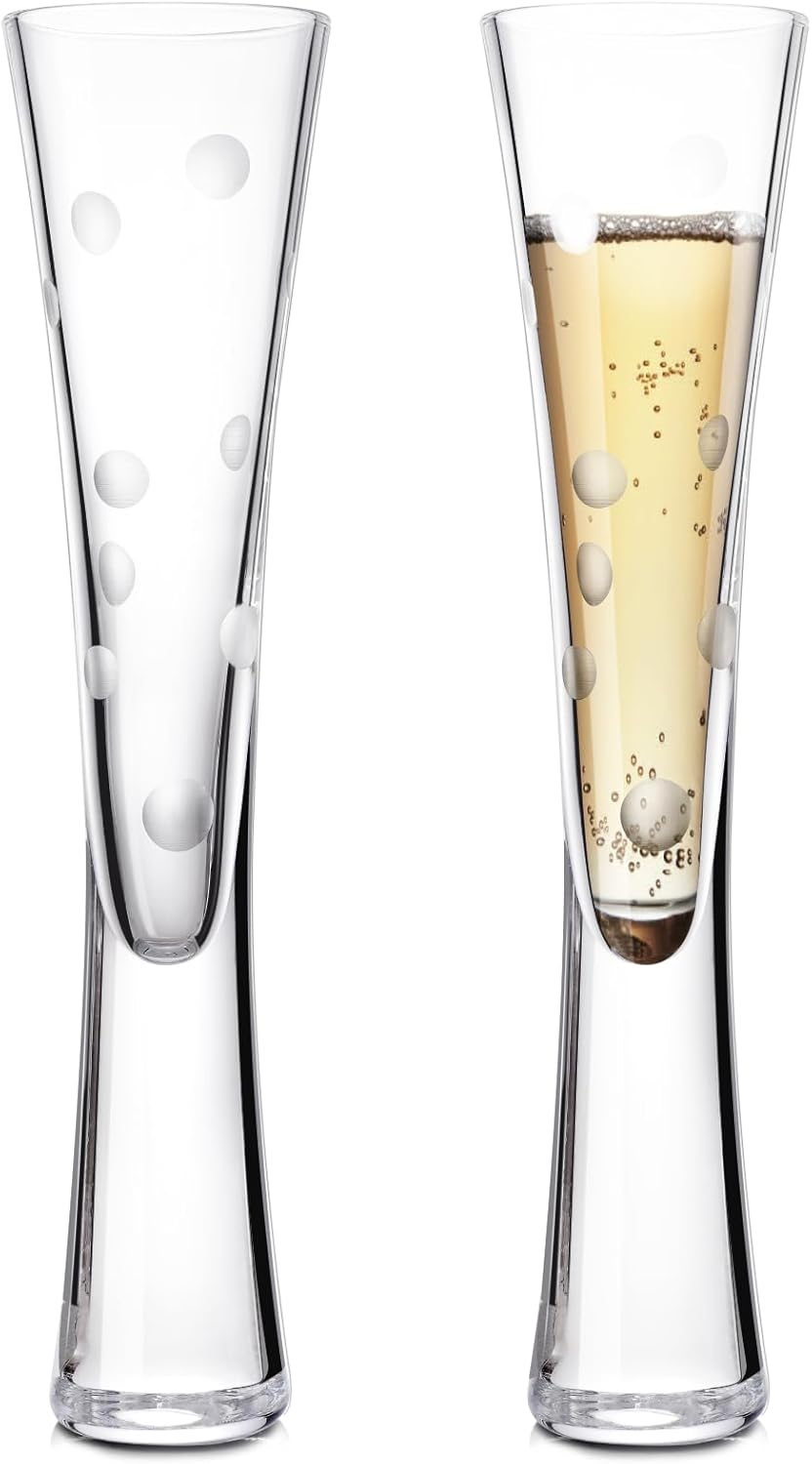 Coupes à champagne élégantes en verre transparent 145 ml Vendos85 - Mathon
