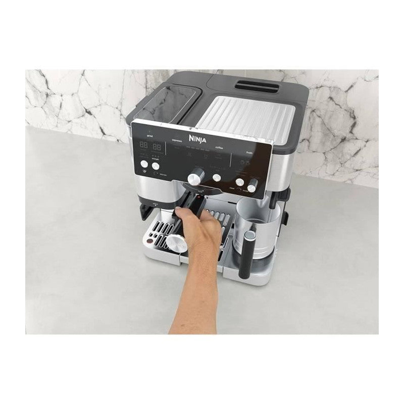 Machine A Expresso - Ninja - Es501eu Luxe Essential - 2 L - Ecran Digital - Noir / Inox Ninja - Mathon - 5