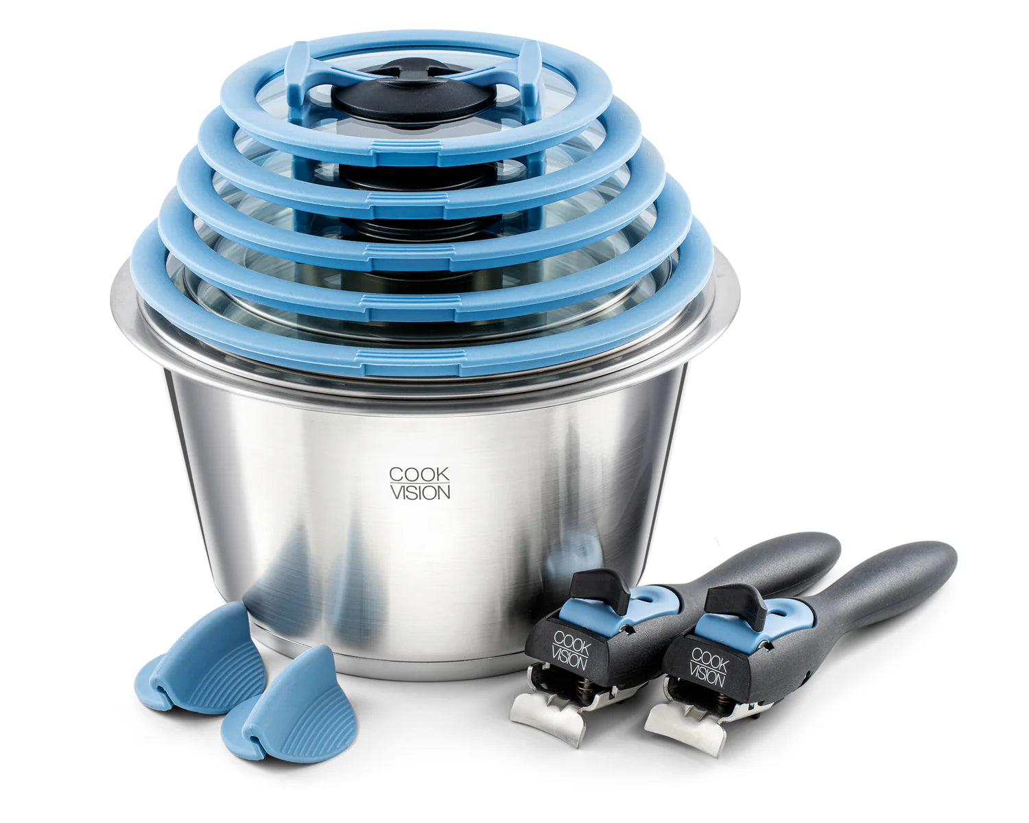 Casserole empilable cookvision 18 x 10 cm de 2 litres en Inox Cookvision - Mathon - 10