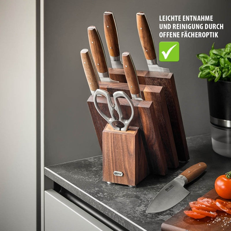 Bloc de couteaux magnétiques ENNO, en éventail Gefu - Mathon - 3