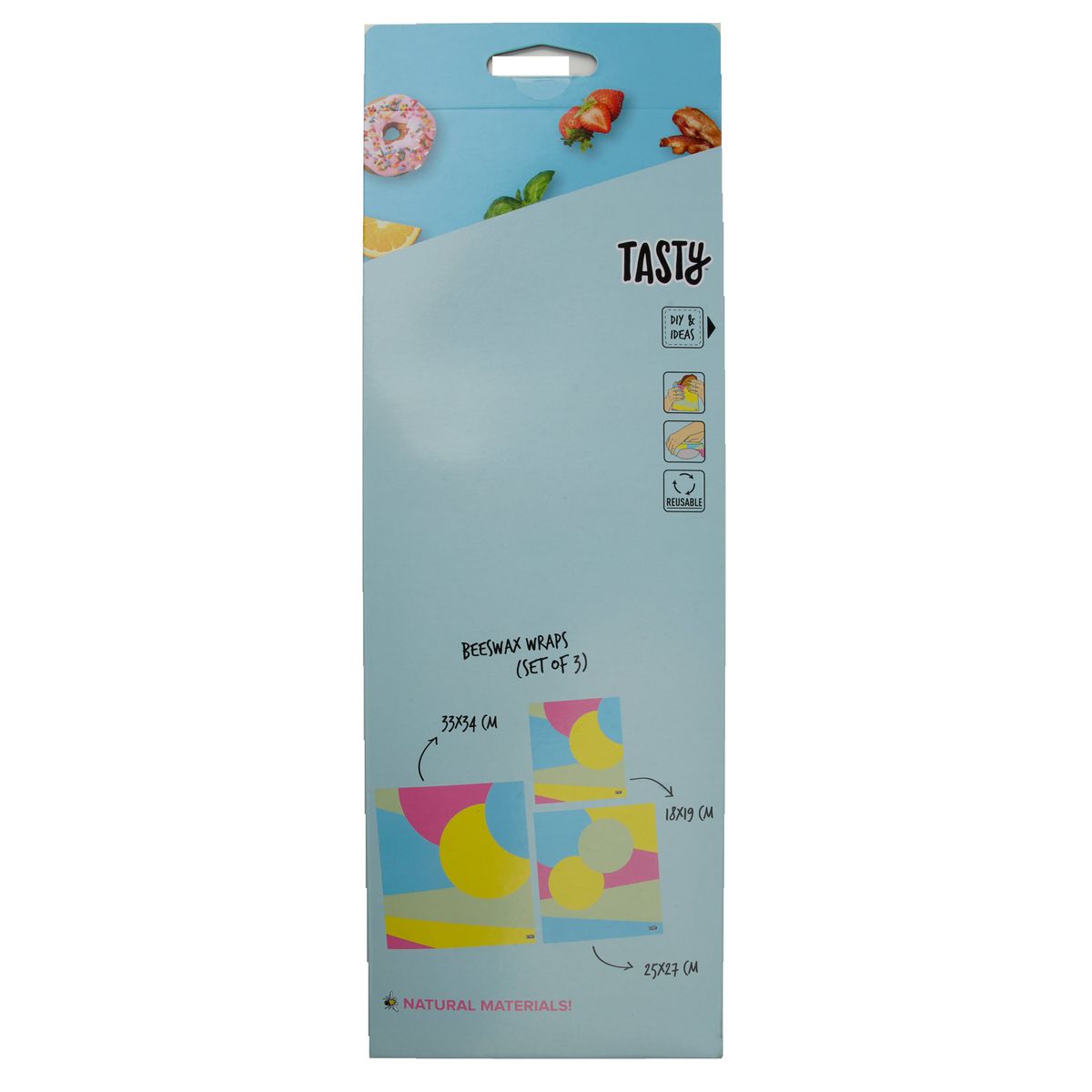 Lot de 3 wraps en cire d