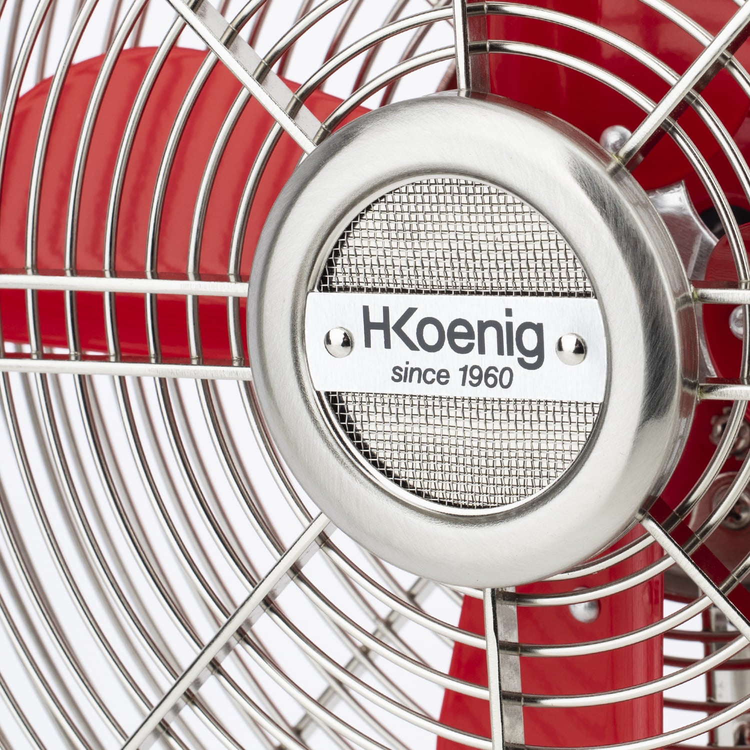 Ventilateur design metal - JOE50 ROUGE H.Koenig - Mathon - 4