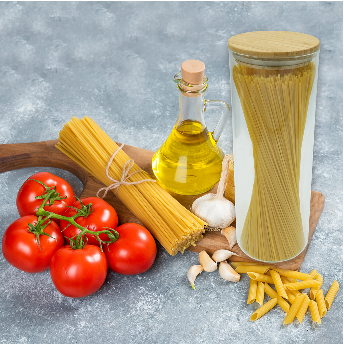 Ensemble de 2 Boites de conservation en verre 2 litres avec couvercle en Bambou  Eco Friendly Fackelmann - Mathon - 2