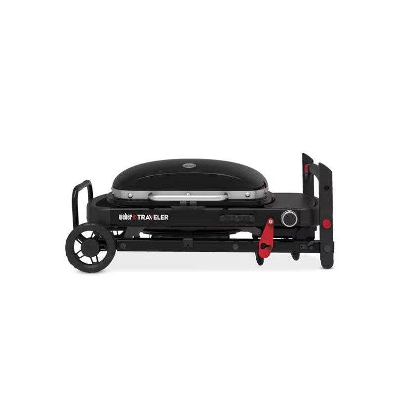 Barbecue A Gaz - Weber - Traveler Compact - Noir - Chariot Pliable - 2.2 Kw Weber - Mathon - 2