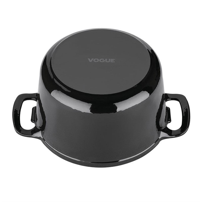 Cocotte en fonte ronde noire  3.2 L Vogue - Mathon - 3