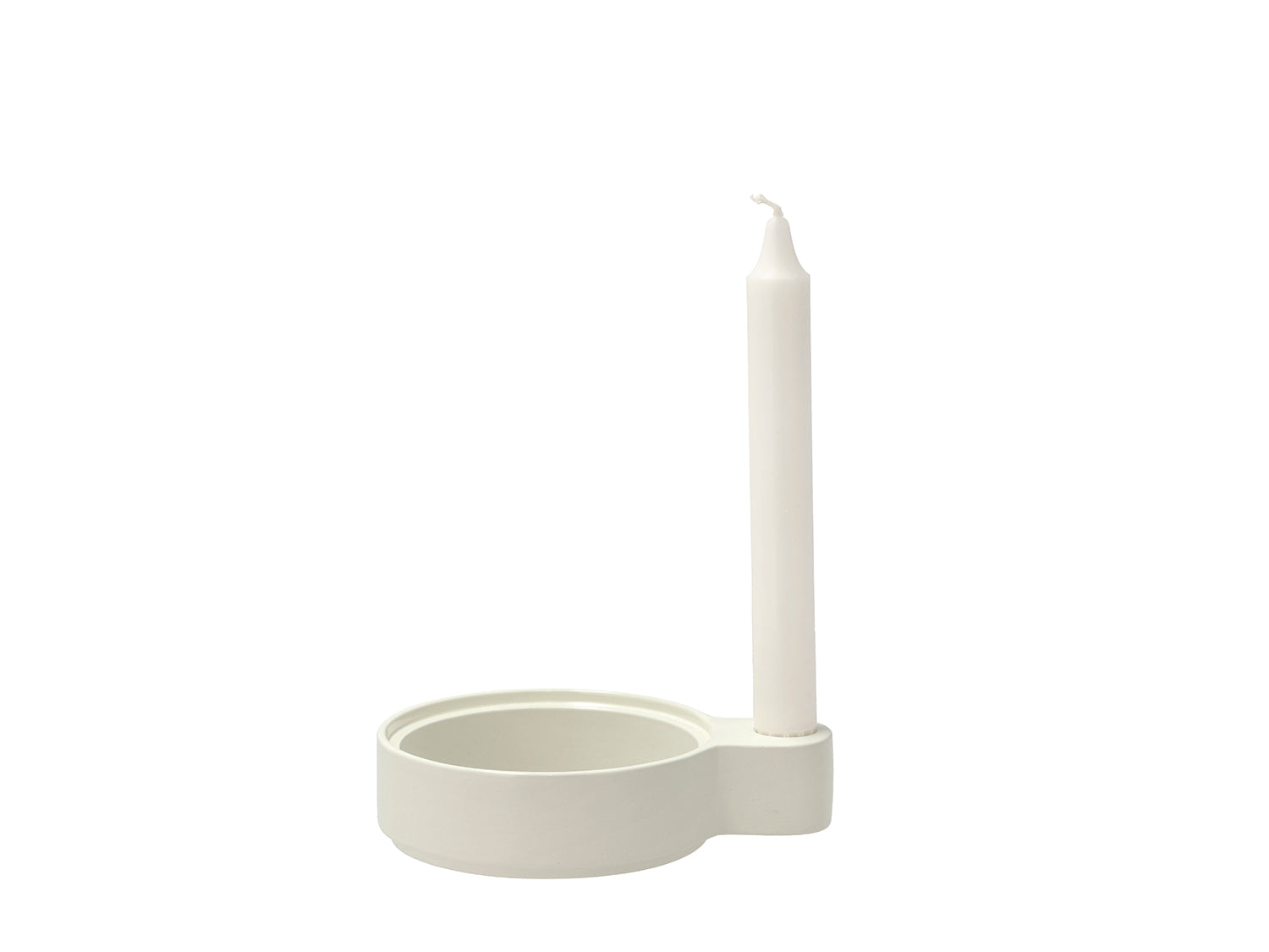 Bougeoir Styles en Aluminium Blanc cassé Villa Collection - Mathon - 2