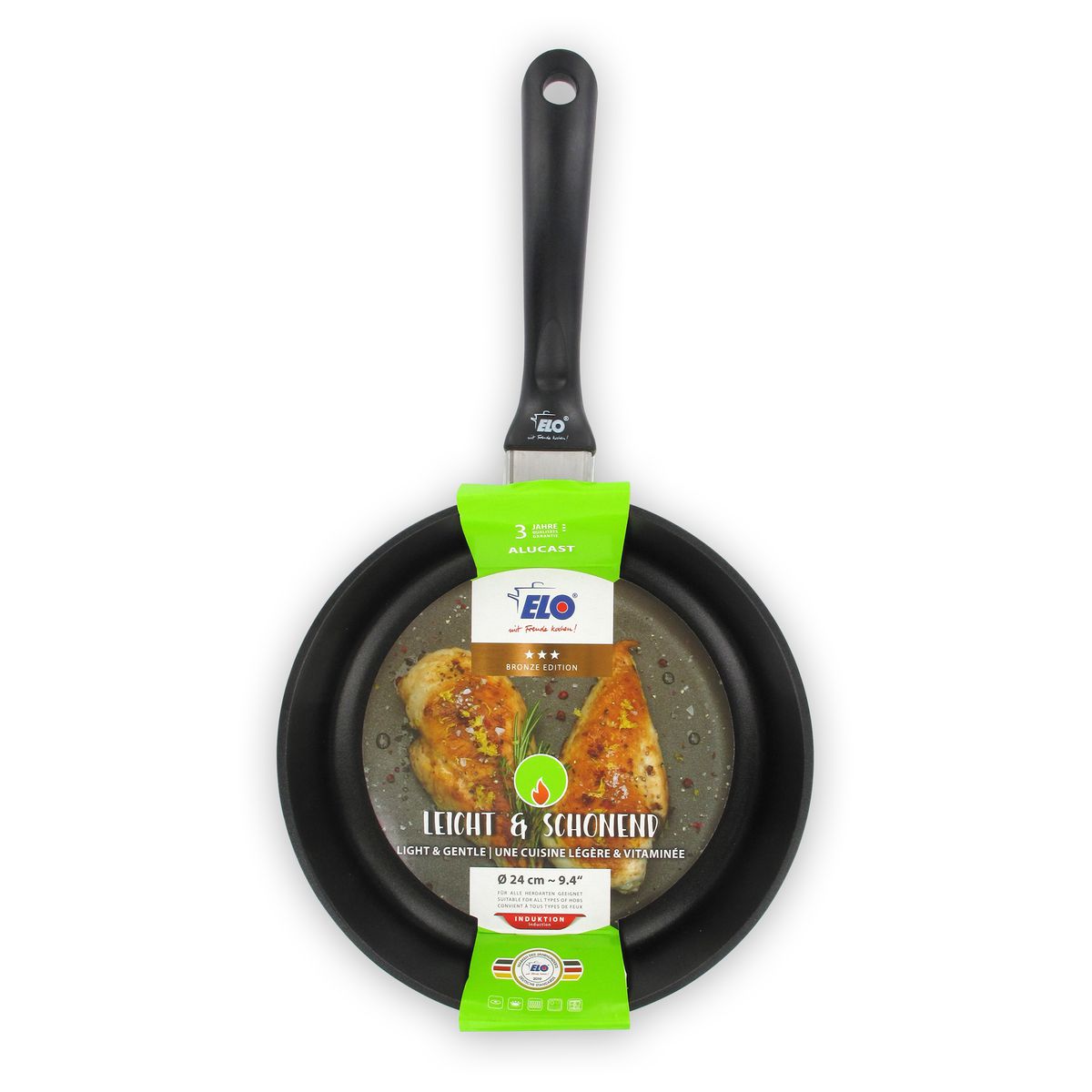 Poêle à frire 24 cm sans PFAS  Alucast Elo - Mathon - 5