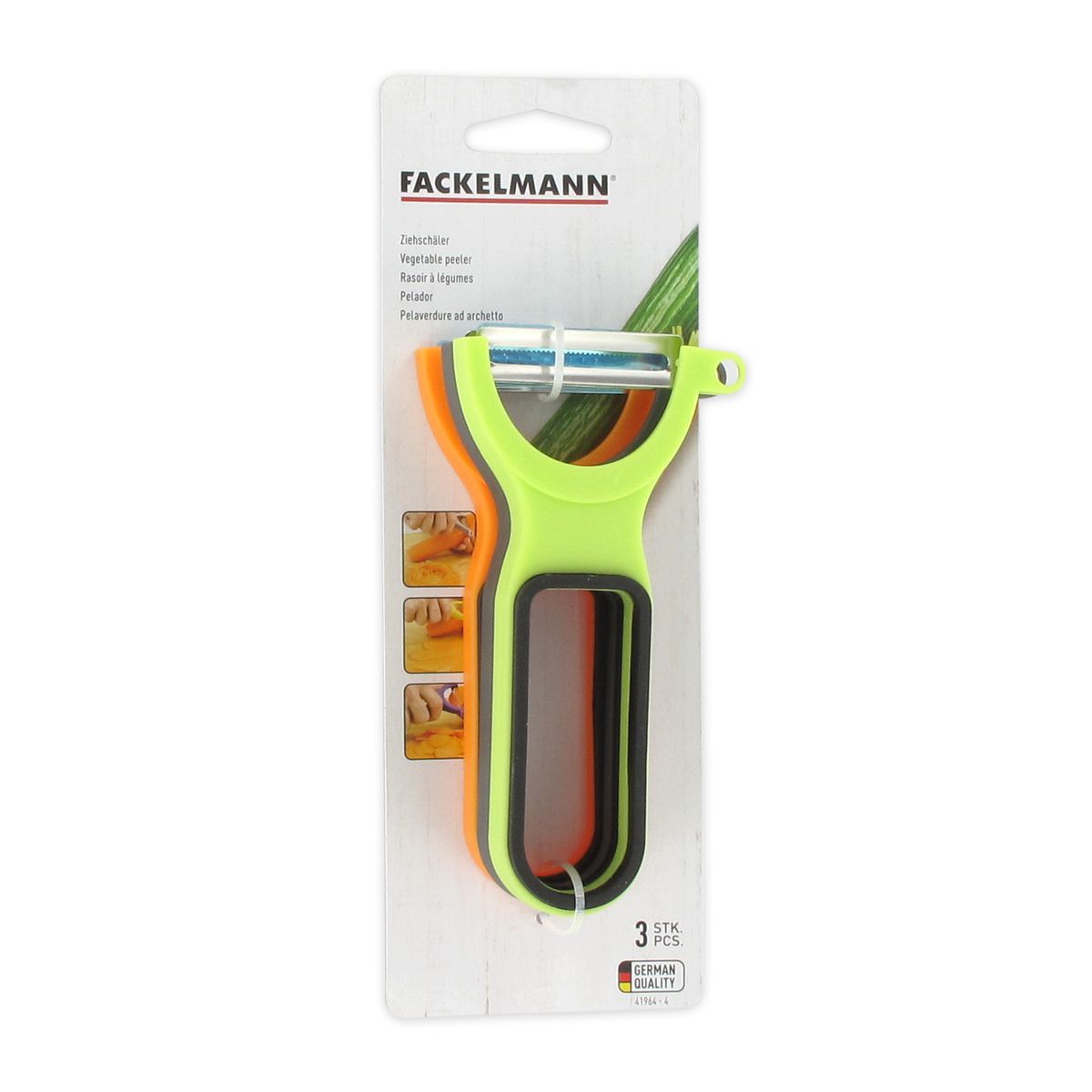 Lot de 3 rasoirs à légumes 13 cm  Colors Edition Fackelmann - Mathon - 5