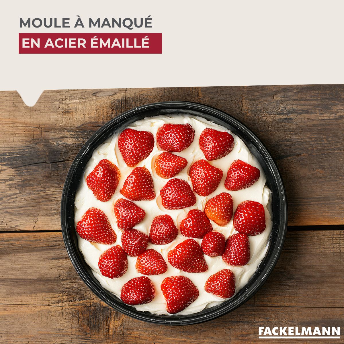 Moule à manqué émaillé 26 cm Fackelmann - Mathon - 2