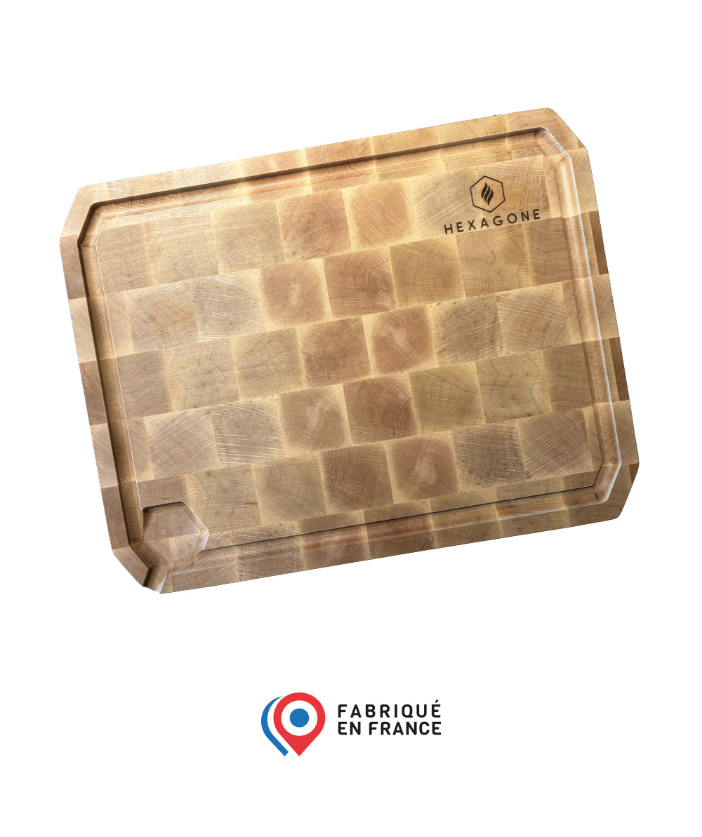 Planche découpe Bois de Bout Hexagone - Mathon - 1