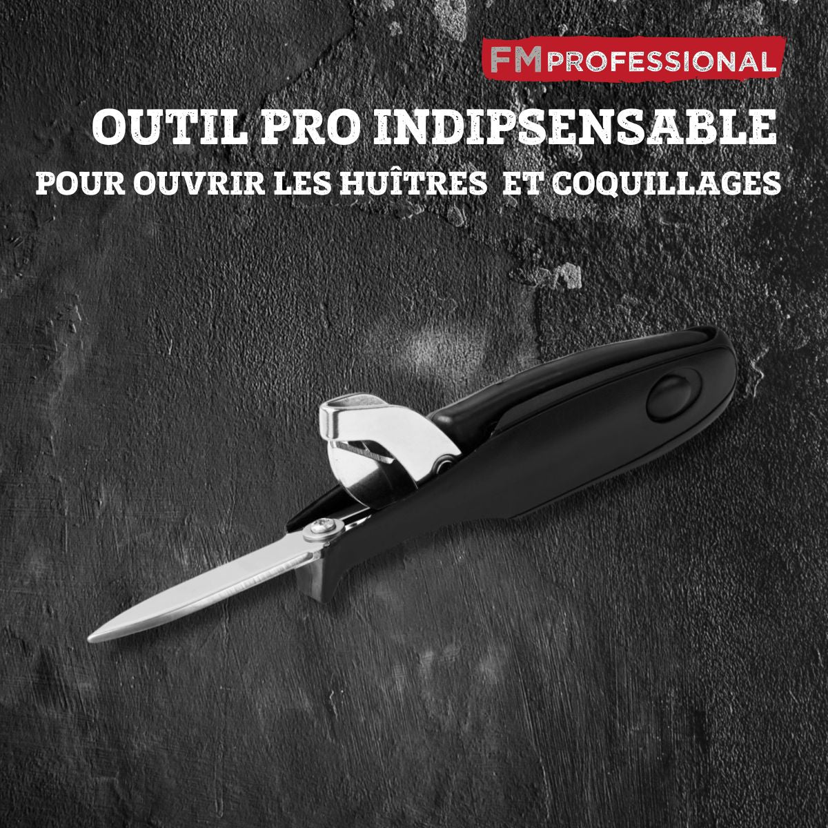 Couteau à huître 2 en 1 18 cm  Divers FM Professional - Mathon - 6