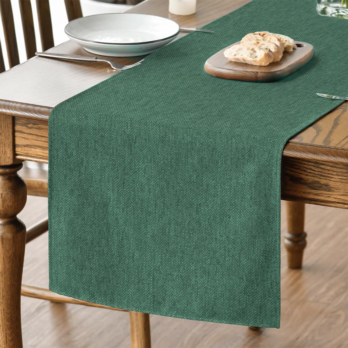 Chemin de Table Polyester Vert Forêt 40×100 cm Vendos85 - Mathon