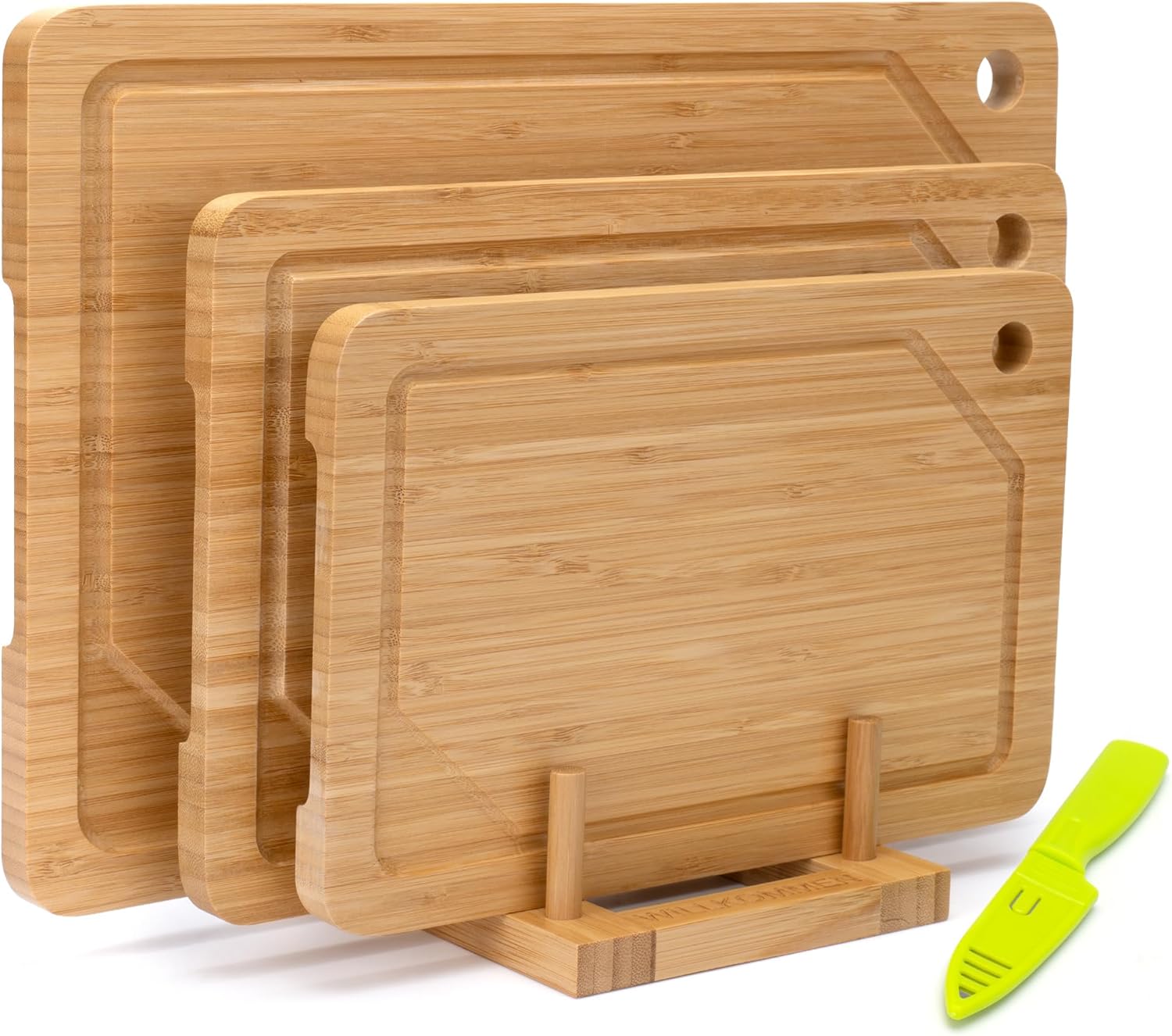 Set de 3 planches à découper en bambou naturel Vendos85 - Mathon