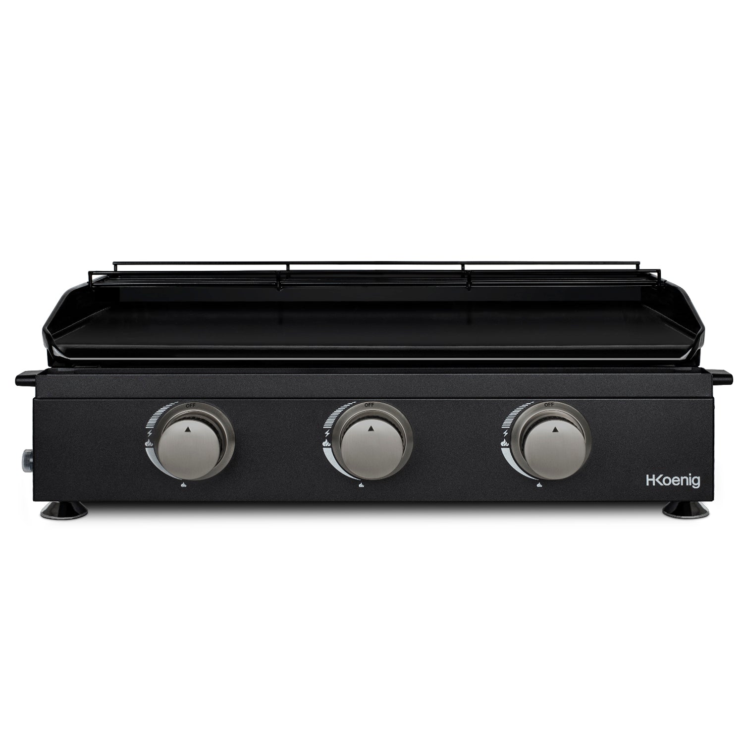 Plancha 3 brûleurs U noire fonte émaillée - PLX1032 H.Koenig - Mathon - 1